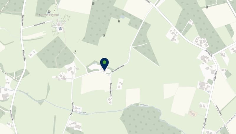 Map of the area around Rauwershofweg in Winterswijk, with the location of WebWaarmakers marked