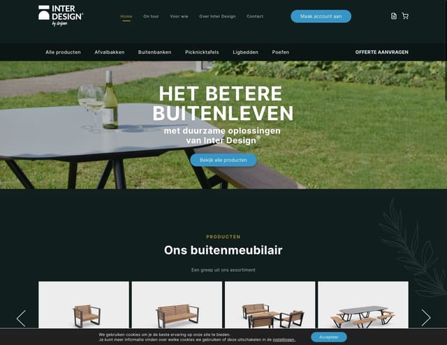 Screenshot of the InterDesign website