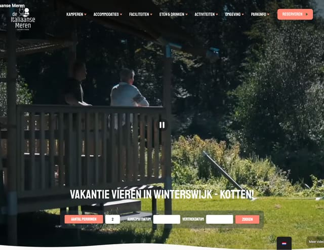 Website of Vakantiepark de Italiaanse Meren